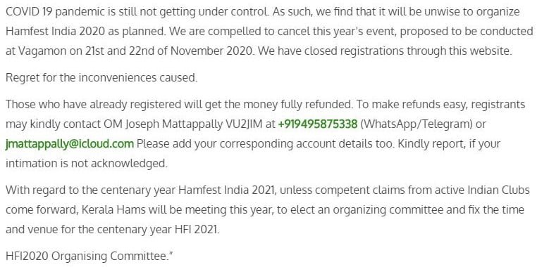 HFI CANCEL
